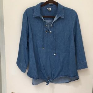 Anne Klein denim top